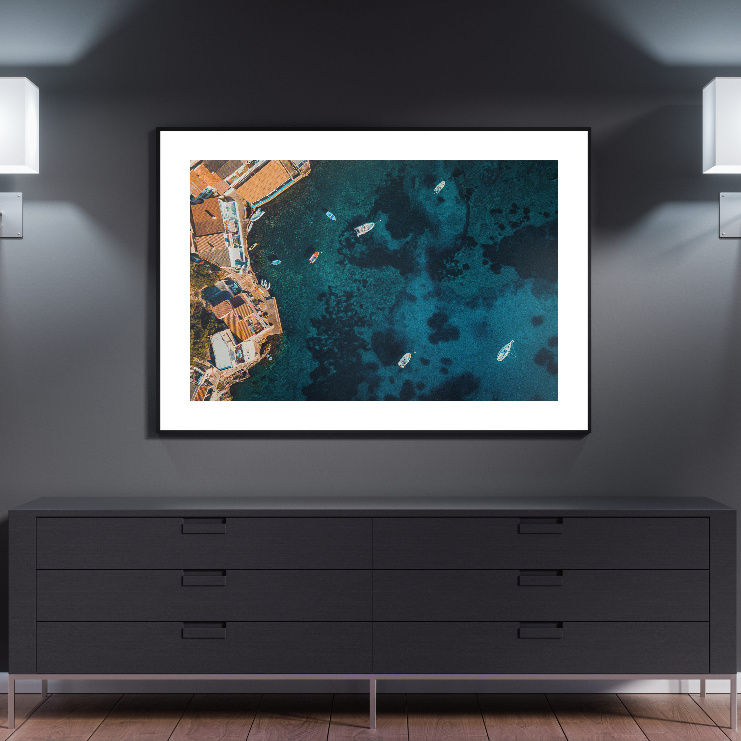48 x 36 Inch Modern Poster Mockup by Anthony Boyd Graphics