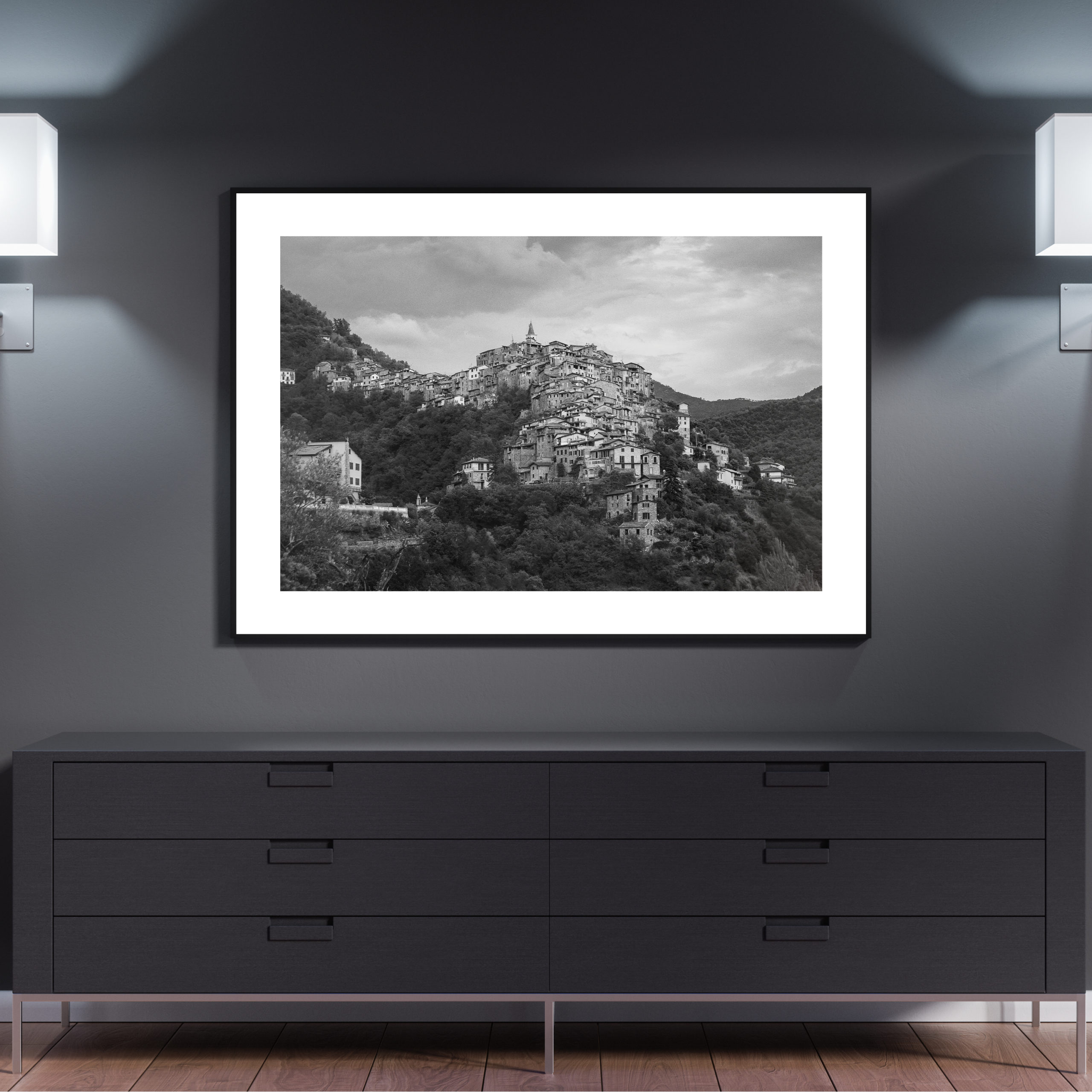 48 x 36 Inch Modern Poster Mockup by Anthony Boyd Graphics