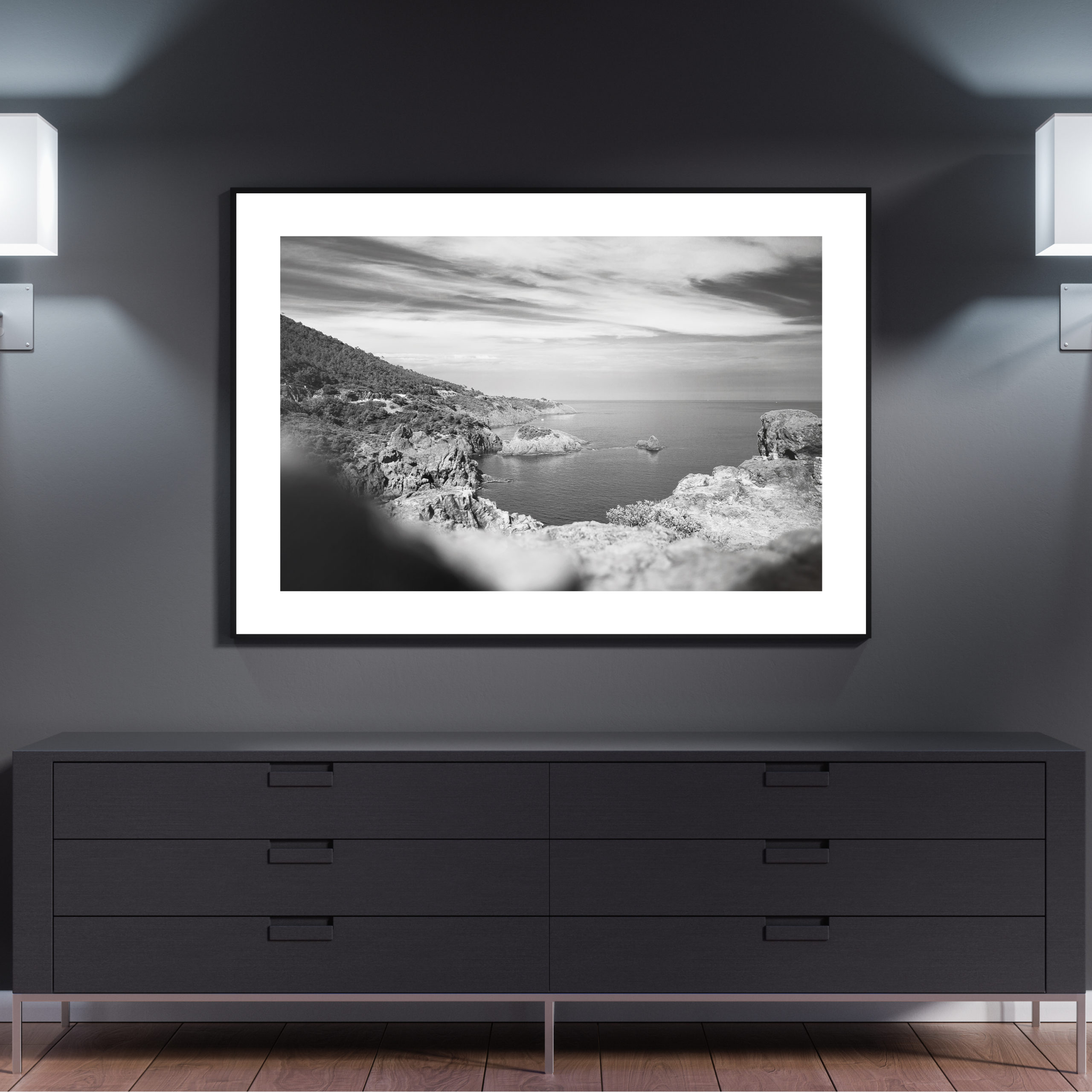 48 x 36 Inch Modern Poster Mockup by Anthony Boyd Graphics