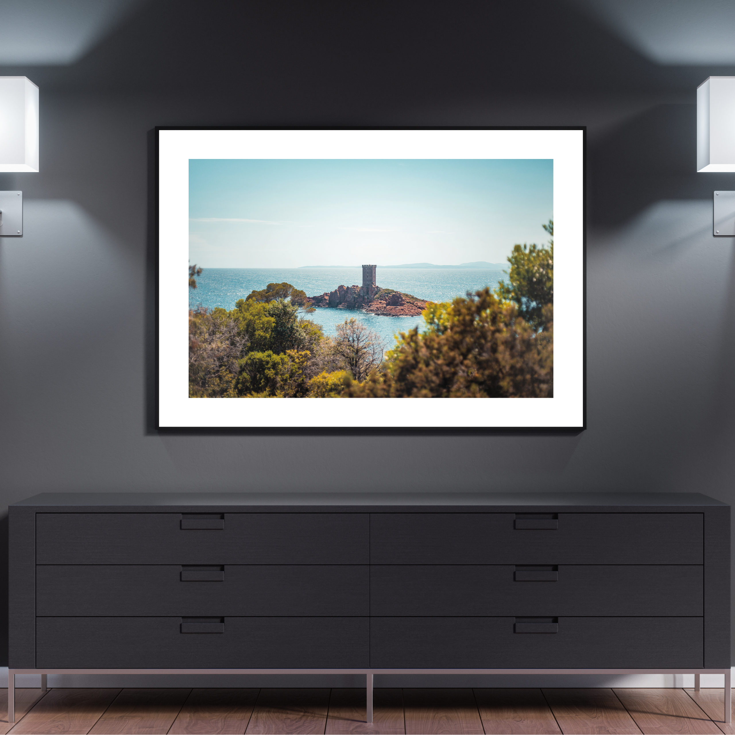 48 x 36 Inch Modern Poster Mockup by Anthony Boyd Graphics