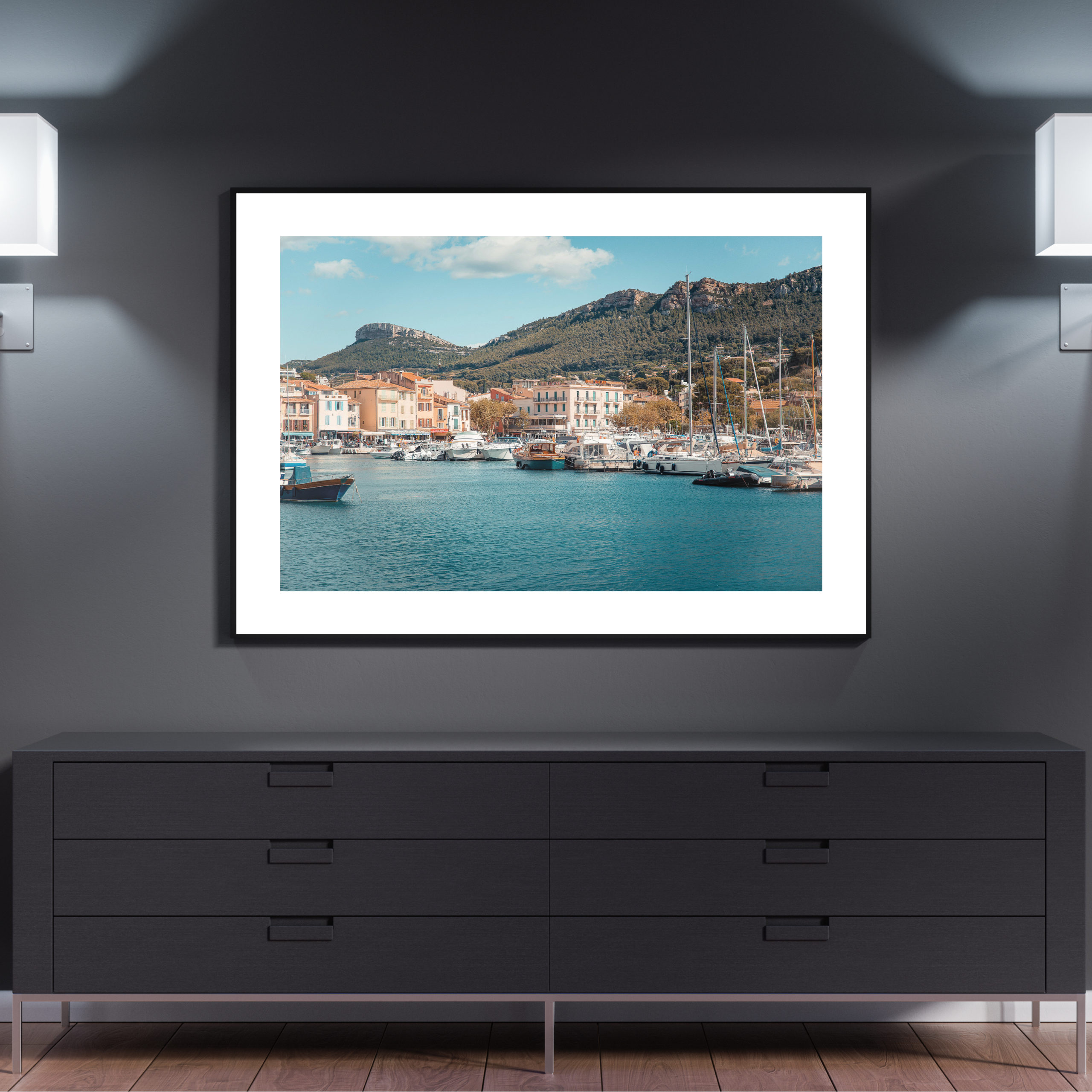 48 x 36 Inch Modern Poster Mockup by Anthony Boyd Graphics